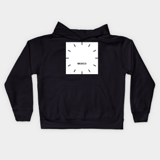 MEXICO Time Zone Wall clock Kids Hoodie